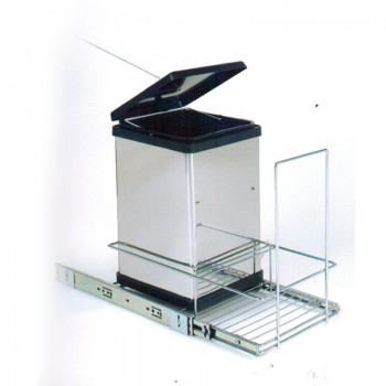 Porta residuos con canasta Acero Inox - 2002/AC