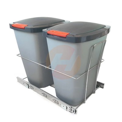 Porta residuos extraible Push doble + Accesorios